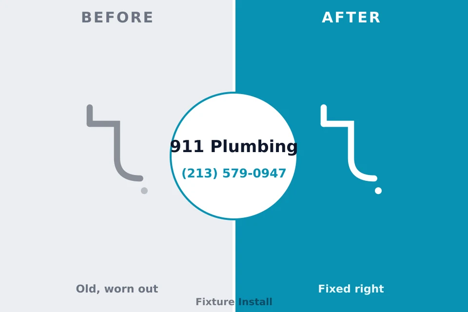 Before and after: plumbing repair Polkton, NC